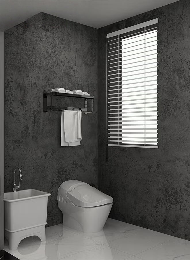 EETU Industrial Wallpaper,5Pcs 100×60CM 3D Gray WallPapers Tiles,DIY Self-Adhesive Industrial Wallpaper Gray,Wall Stickers,Imitation Cement Texture Sticker for Livingroom,Kitchen,Countertops Walls Drawers,Darkgrey - Image 5