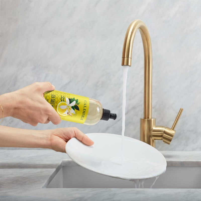 Caldrea Dish Soap  Biodegradable Dishwashing Liquid made with Soap Bark and Aloe Vera  Sea Salt Neroli  16 oz - Image 2