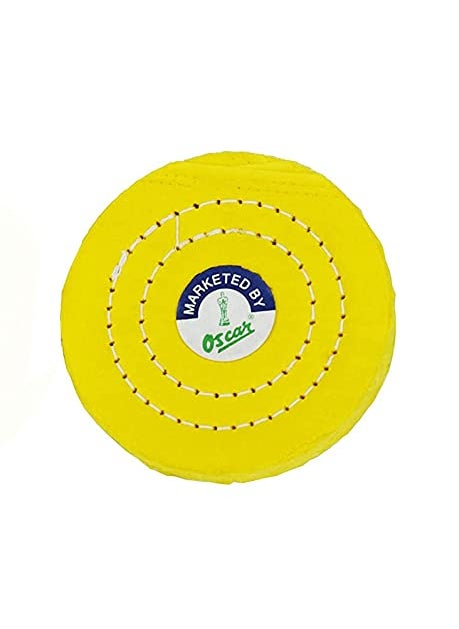 SWISSO SWISSO 4 Inch Cloth Buffing Polishing Wheel Buffer Polish Grinder Yellow Pad 4mm Arbor BY OSCAR 