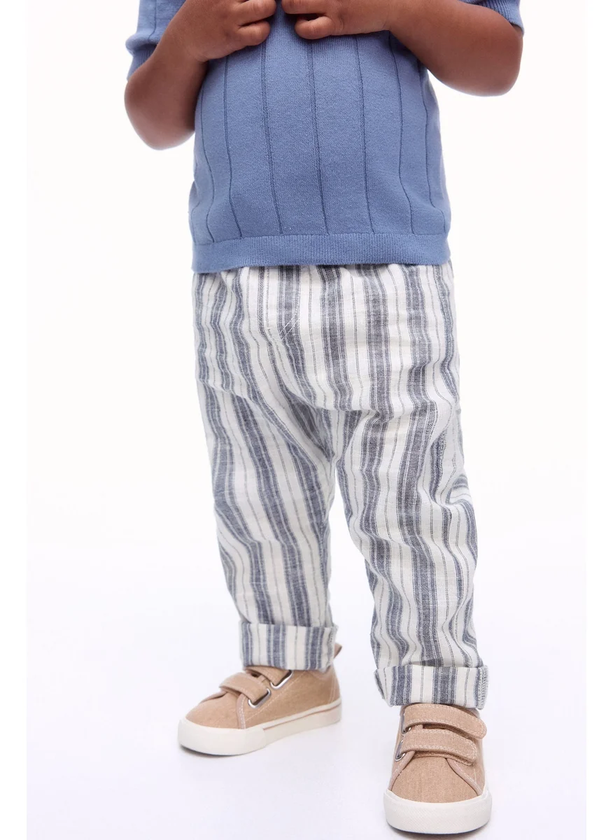 H&M Linen-Blend Joggers