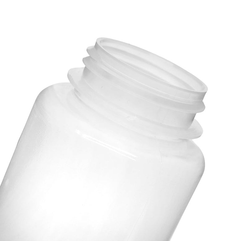 EISCO Reagent Bottle, 500ml - Wide Mouth with Screw Cap - Polypropylene - Translucent - Image 2