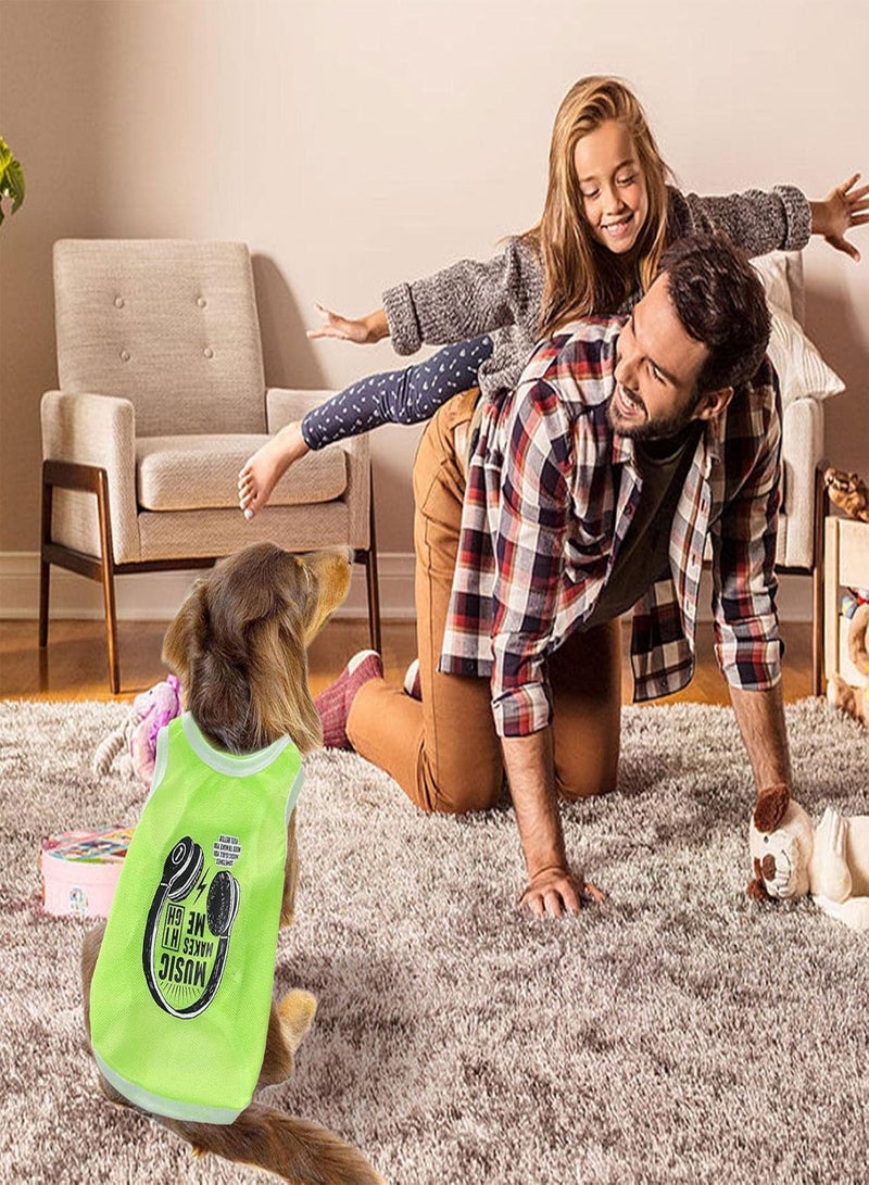 GGOOT Dog Cooling Shirts,Air-Permeable Cool Vest for Pets Cooling Jacket - Doggy Clothes Puppy Summer Vest with Fashion Printing, S/M/L Sizes - Image 2