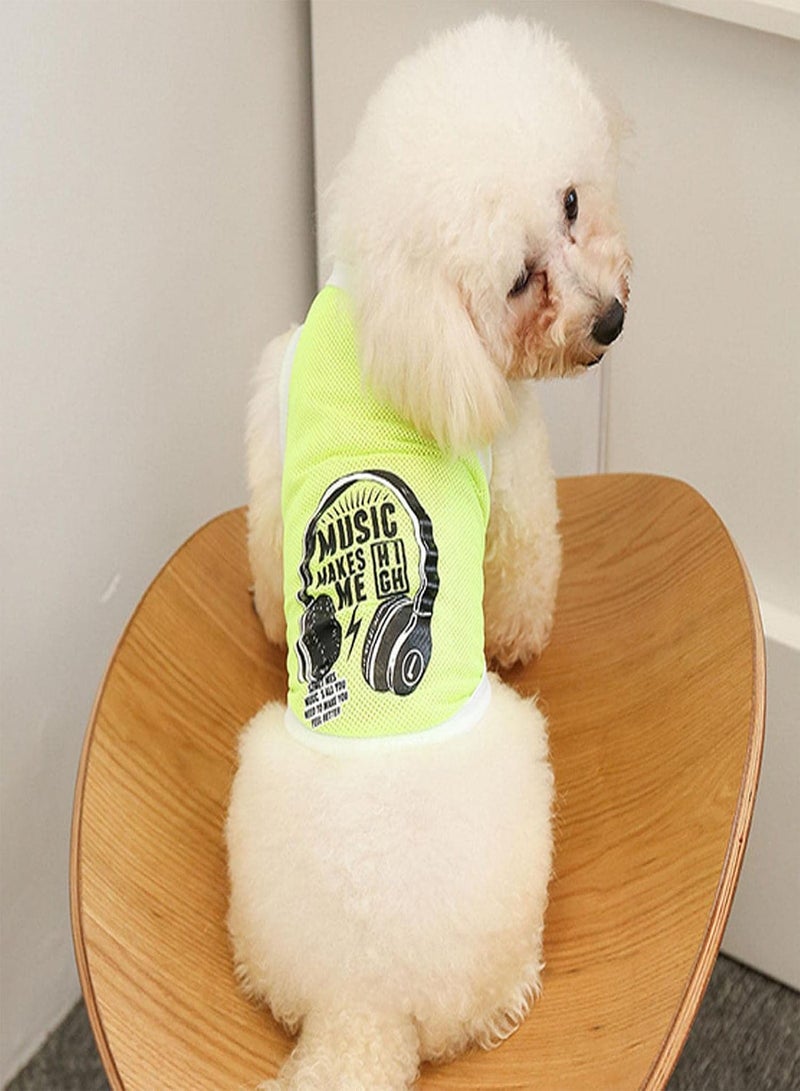 GGOOT Dog Cooling Shirts,Air-Permeable Cool Vest for Pets Cooling Jacket - Doggy Clothes Puppy Summer Vest with Fashion Printing, S/M/L Sizes - Image 3
