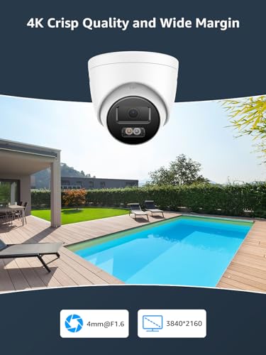 ANNKE 16CH 4K PoE Security Camera System, 12MP H.265+ NVR with 4TB HDD and 8X 4K/8MP IP Wired Cams, AI Human Vehicle Detection, Spotlight Color Night Vision, Built-in Mic, Compatible with Alexa - Image 2