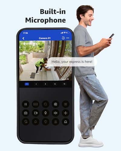 ANNKE 16CH 4K PoE Security Camera System, 12MP H.265+ NVR with 4TB HDD and 8X 4K/8MP IP Wired Cams, AI Human Vehicle Detection, Spotlight Color Night Vision, Built-in Mic, Compatible with Alexa - Image 4