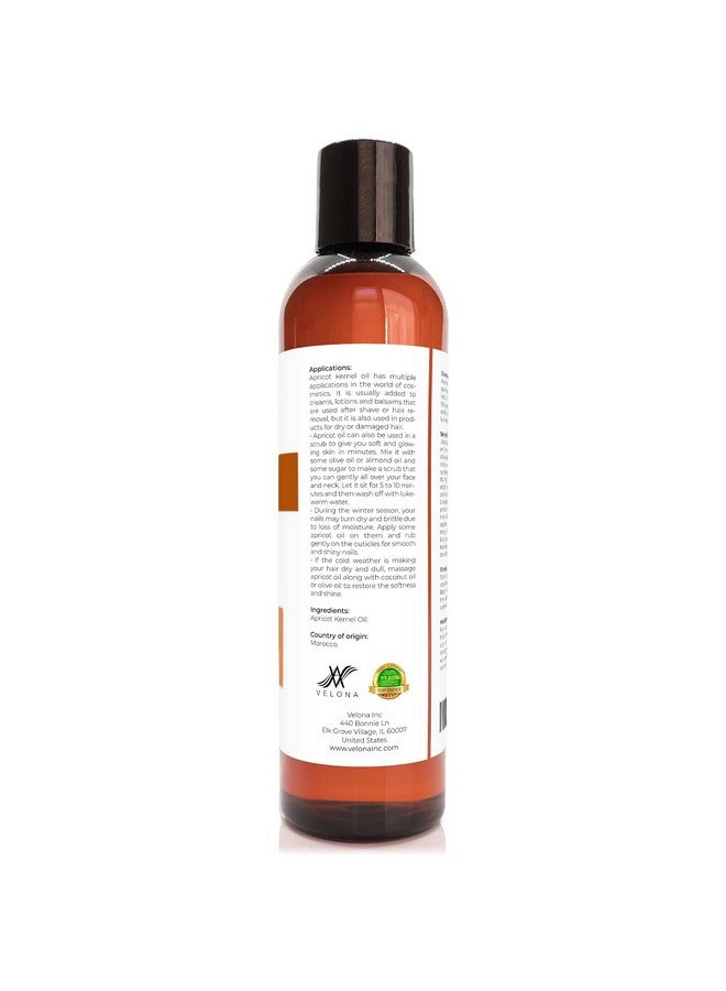 velona Apricot Kernel Oil 8 Oz 100% Pure And Natural Carrier Oil Refined Expeller Pressed Hair Body And Skin Care Use Today Enjoy Results - Image 4