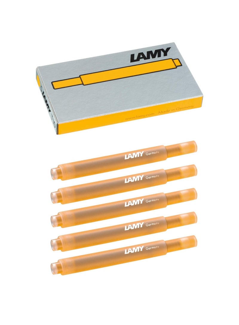 LAMY 5-Piece Fountain Ink Pen Cartridge Mango  - Image 1