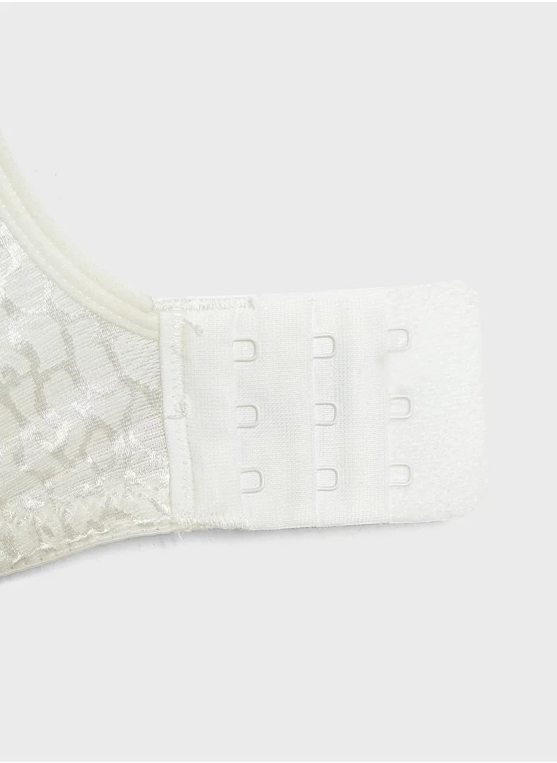 Dorina Textured Wide Strap Bra