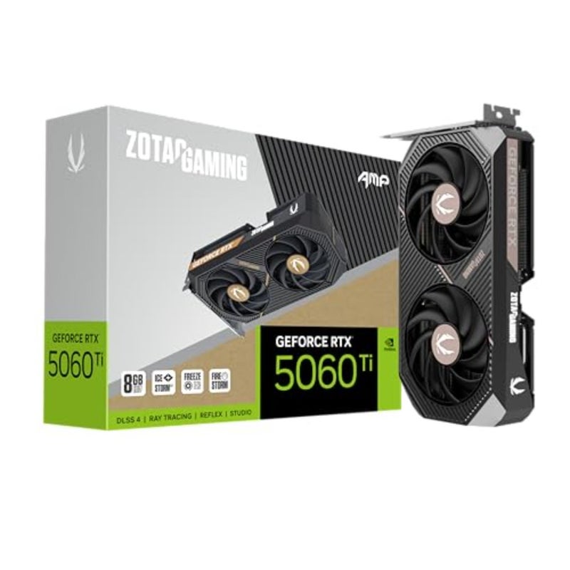 Gaming graphics card with white LED lighting, GDDR7 memory, IceStorm 2.0 cooling, for high-performance gaming, white color, fast PCIe 5.0 interface and DLSS 4 support - Image 1