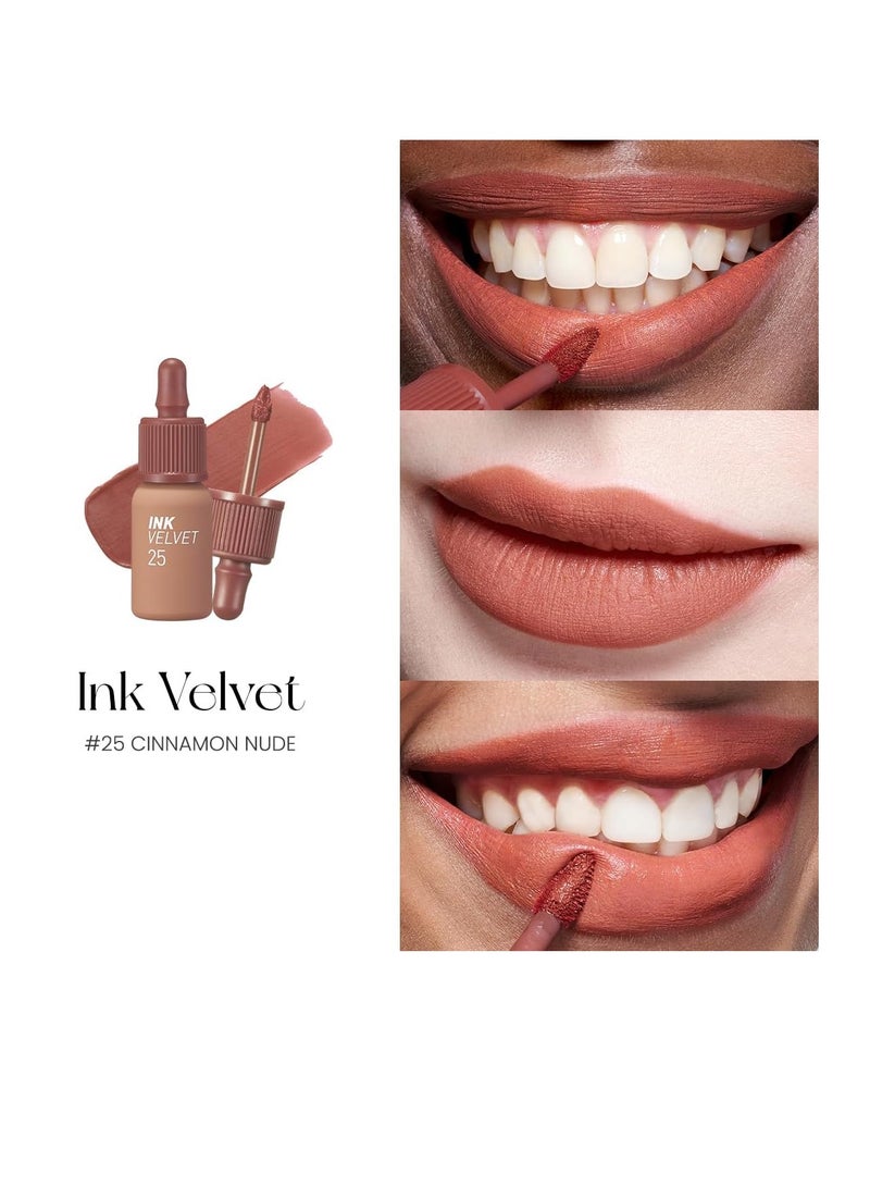 Peripera Ink the Velvet Lip Tint |025 CINNAMON NUDE, 0.14 fl oz - Image 3