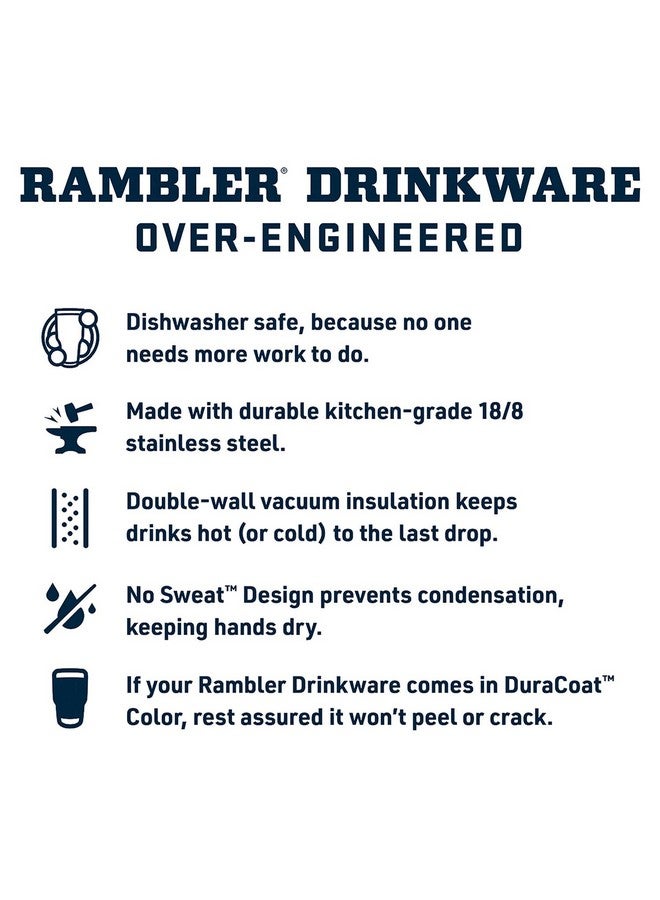 YETI كوب ييتي رامبلر سعة 30 أونصة قابل للتكديس، من الفولاذ المقاوم للصدأ، معزول بالفراغ بغطاء مغناطيسي، وردي رملي - Image 4