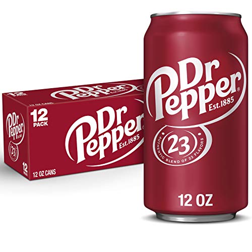 Dr Pepper Soda, 12 fl oz cans, 12 pack - Image 1