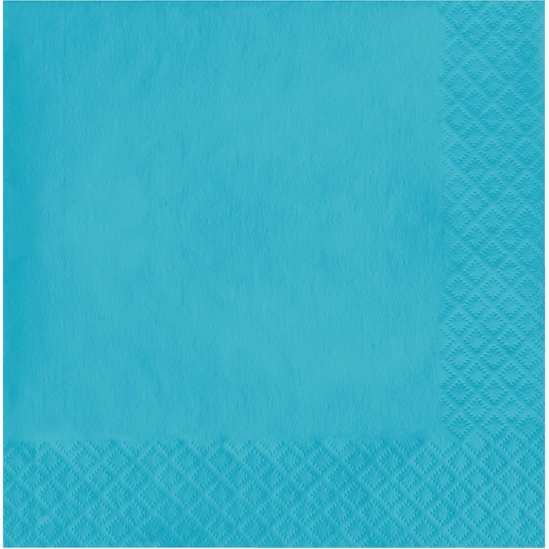 Creative Converting Solid Bermuda Blue 2ply Luncheon Napkins 50pcs - Image 3