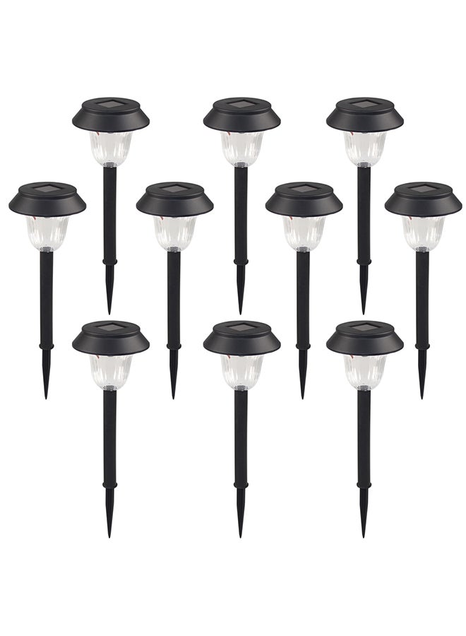 Alyashmac 10-Piece  Solar Powered  Garden Light Multicolour 25x11x14centimeter - Image 1