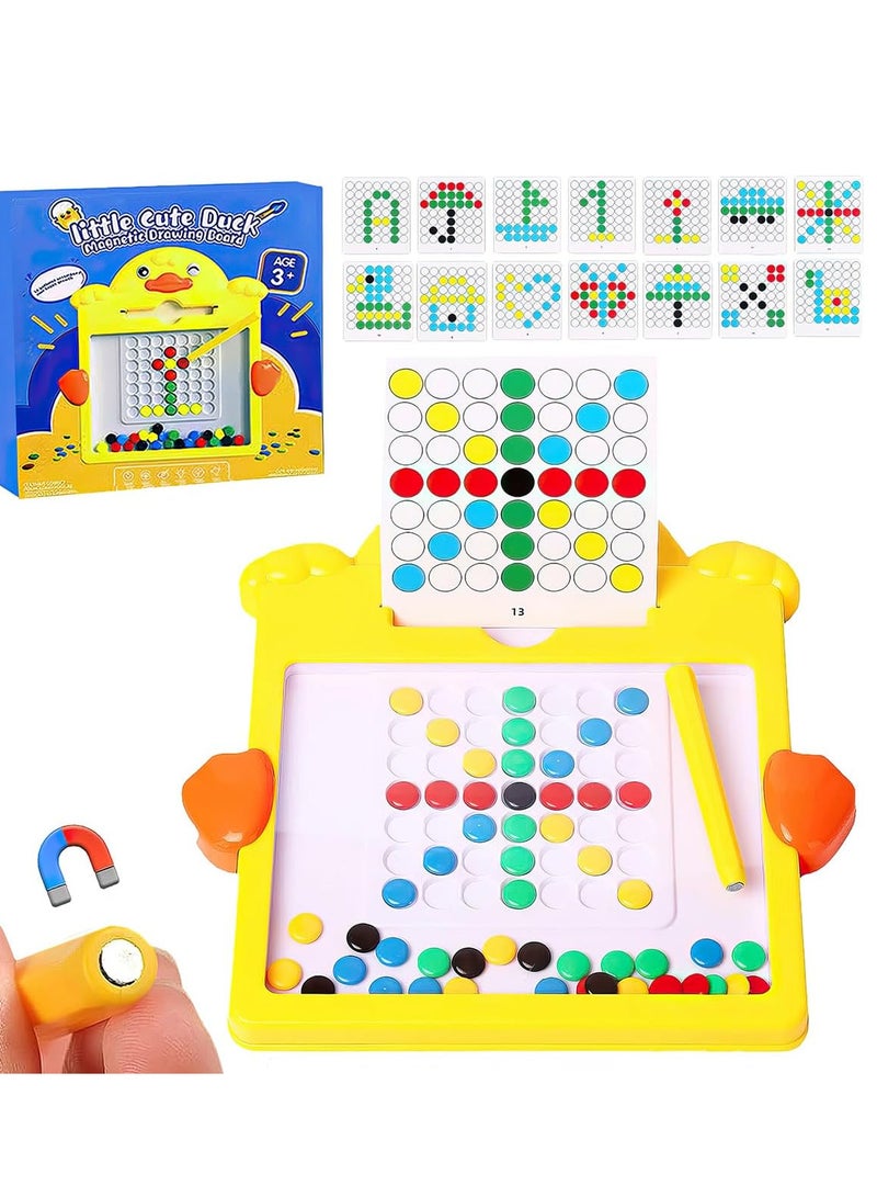 xwin sportseries Magnetic Bead Art Board Multicolor Drawing Set for Kids with Magnetic Pen and 14 Pattern Designs Educational Preschool Toy for Creativity and Cognitive Skills  - Image 1