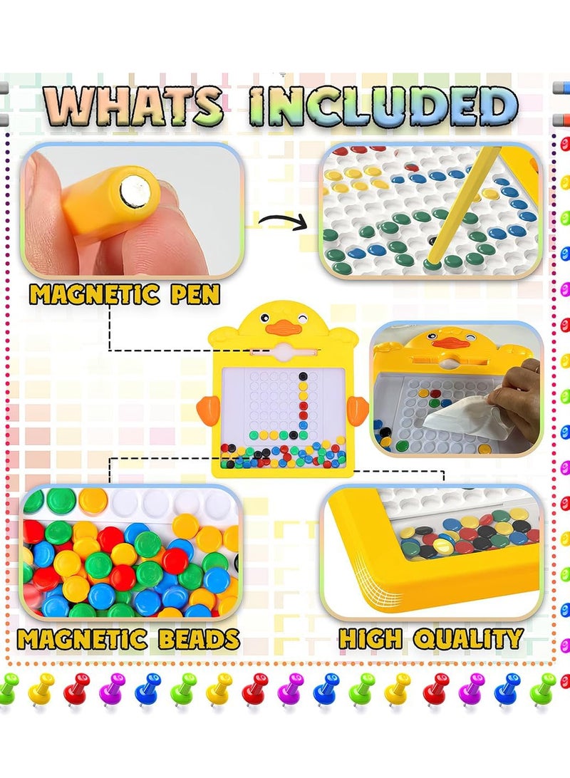 xwin sportseries Magnetic Bead Art Board Multicolor Drawing Set for Kids with Magnetic Pen and 14 Pattern Designs Educational Preschool Toy for Creativity and Cognitive Skills  - Image 4