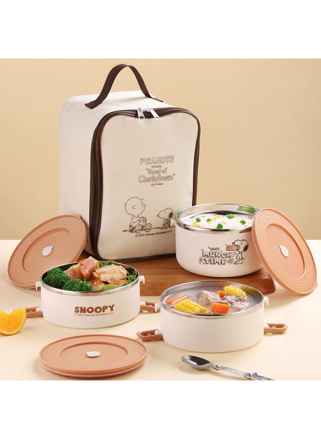 Snoopy Insulated Lunch Bag, Portable Handbag For Office Workers, Lunch Box, Food Preservation And Insulation, Lunch Bag, Large Size - Image 3