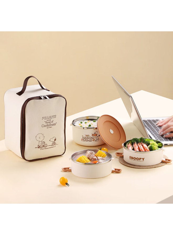 Snoopy Insulated Lunch Bag, Portable Handbag For Office Workers, Lunch Box, Food Preservation And Insulation, Lunch Bag, Large Size - Image 5