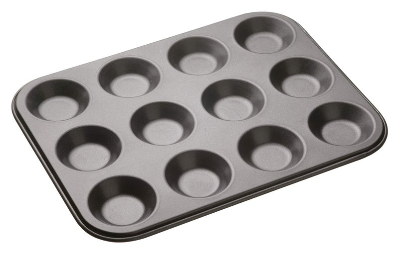 Masterclass Kitchencraft Baking Mince Pie Pan For 12piece Grey 32 x 24cm
