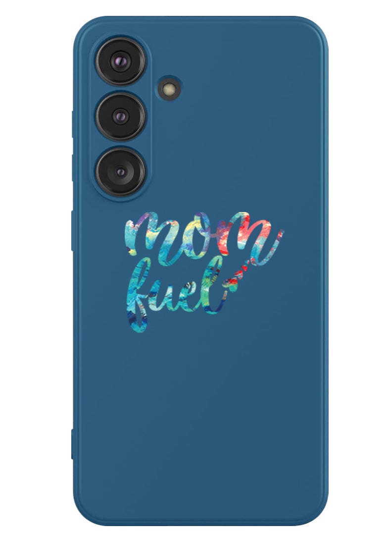 Theodor Protective Slim Fit Case Liquid Silicone Cover with Full Body Protection Anti-Scratch Shockproof Case For Samsung Galaxy S24 Plus (Blue) - Mom Fuel - Image 1