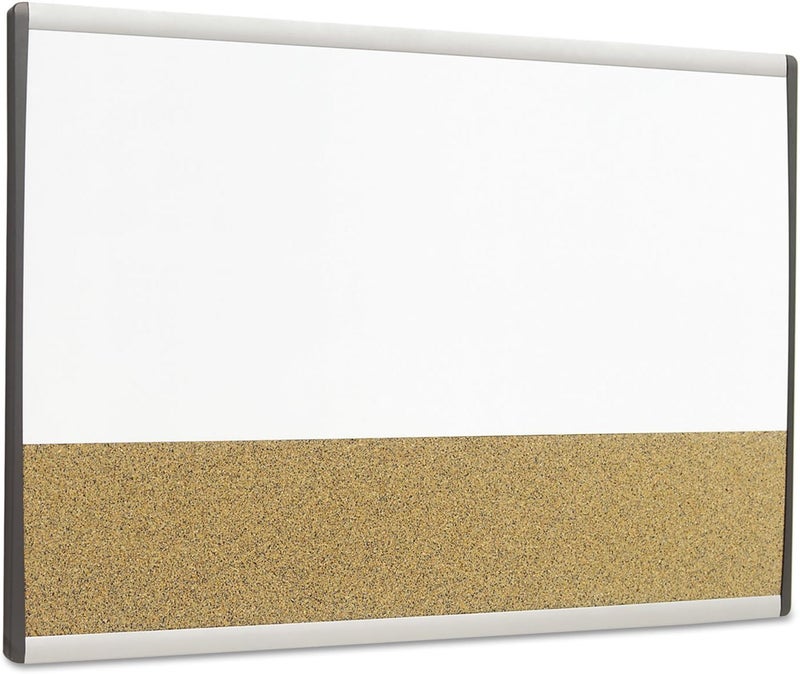 Quartet Arc Cubicle Combination Board, 30" x 18", Whiteboard/Cork Surface, Aluminum Frame (ARCCB3018) - Image 3