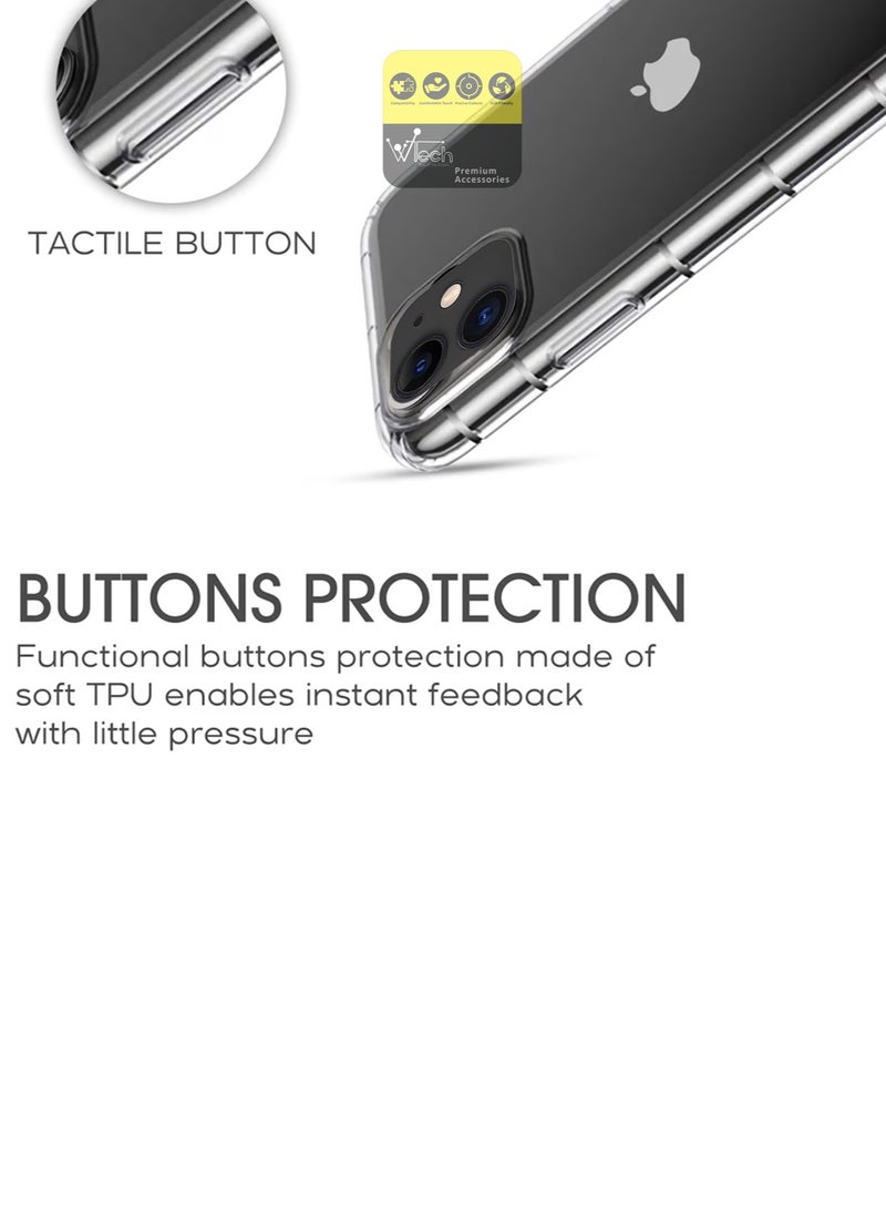 CHAPPELINE AIRBAG CASE Series Premium Transparent Airbag Shockproof Anti-Yellowing Case Cover For Apple iPhone 11 Clear - Image 3