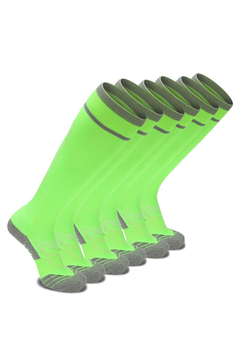 SKY WING Unisex Athletic Knee High Breathable Compression Solid Tube Soccer Football Sport Socks 1/2/3/4 Pairs for Youth Adult - Image 1