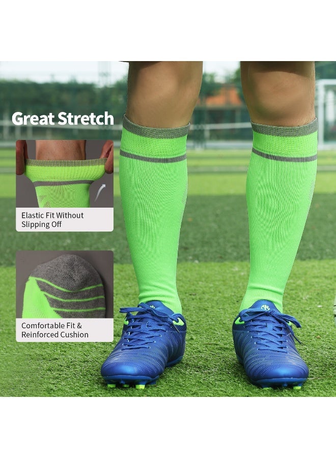 SKY WING Unisex Athletic Knee High Breathable Compression Solid Tube Soccer Football Sport Socks 1/2/3/4 Pairs for Youth Adult - Image 2