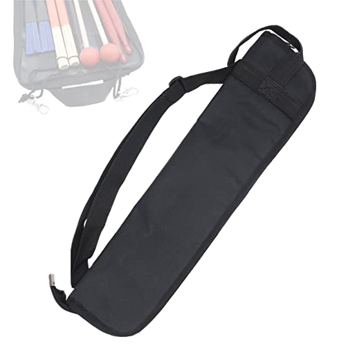 Cheerock Portable Drumstick Bag - Small Storage Case With Hooks Inside for Drum Set Mallet and Percussion Sticks - Image 1