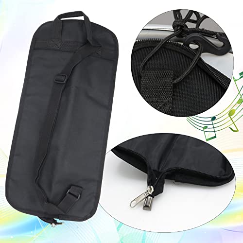Cheerock Portable Drumstick Bag - Small Storage Case With Hooks Inside for Drum Set Mallet and Percussion Sticks - Image 3