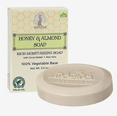 Almond Oil Honey Natural Soap Herbal Cocoa Butter Aloe Vera Cleanser 6 Bar
