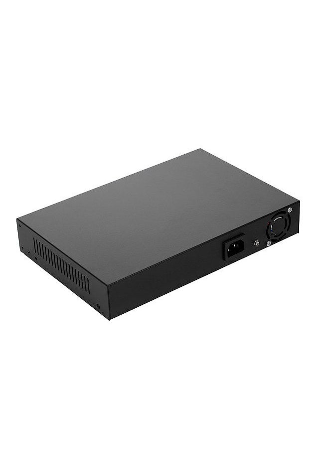 ZWD-16+2BZQN 16FE + 2GE POE Switch with 16 POE Ports 2 Gigabit Uplink IEEE 802.3af Standard POE Switch Power for IP Camera Wireless AP UK Plug