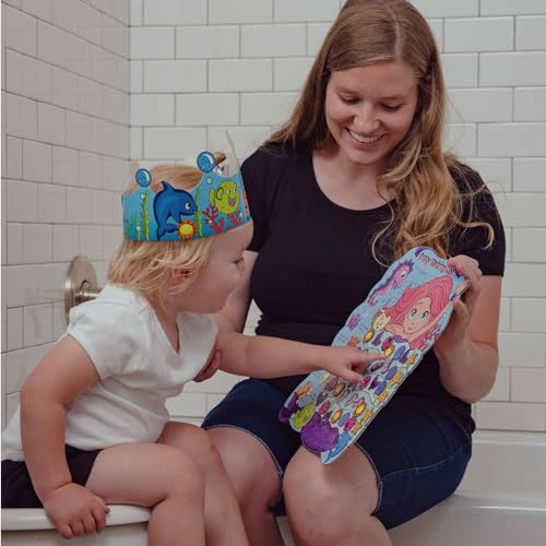 PUTSKA Potty Training Reward Chart for Girls with 35 Reusable Stickers – Potty Chart for Toddlers Girls - Reward Chart for Kids for Toilet Success - Mermaid - Image 3