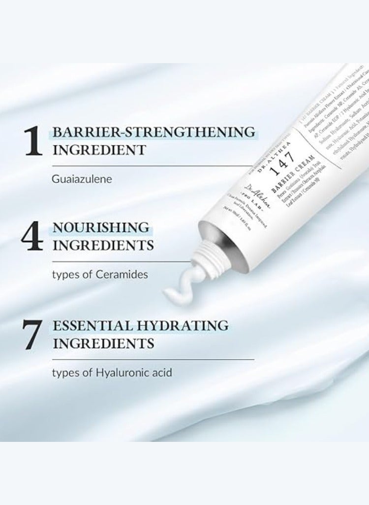 دي آر.ألثيا كريم د. ألتيا 147 باريير – كريم ترطيب مكثف وتقوية حاجز البشرة، 50 مل – مغذي ومهدئ للبشرة الجافة والحساسة - Image 3