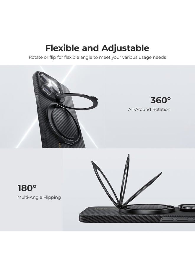 Benks Magnetic Phone Grip Ring Holder Stand for Magsafe, 360° Rotation Adjustable Cell Phone Stand for iPhone 16/15/14/13/12 Series, Smartphone Accessories, Black - Image 3
