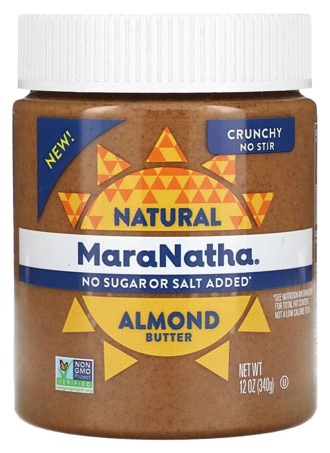 MaraNatha Natural Almond Butter Crunchy 12 oz (340 g) 