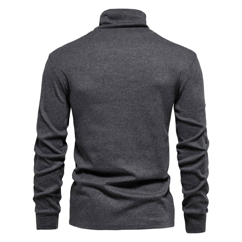 Cross-Border 2024 Autumn Men''s Casual Tops, Men''s Base Layer Shirts, and Style, Skin-Friendly, Breathable, Wholesale, Antibacterial Inner Wear - Image 4
