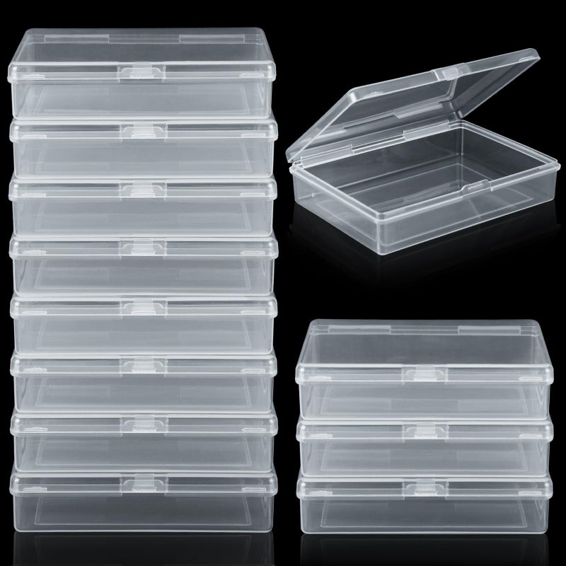 FVIEXE 24PCS Playing Card Case 38 x 27 x 08 Inch Plastic Playing Card Box Clear Card Game Storage Organizer Empty Standard Size Card Deck Cases NO Cards - Image 2