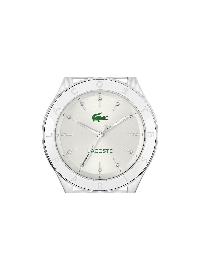 Lacoste Billie Women's Quartz Watch with White Dial and White Silicone Strap - 2001459 - Image 4