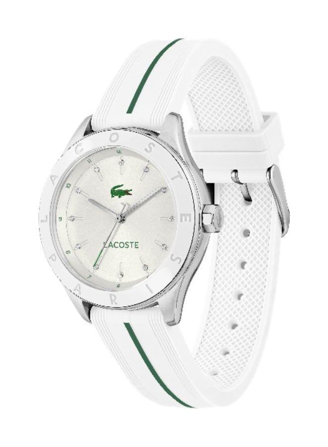 Lacoste Billie Women's Quartz Watch with White Dial and White Silicone Strap - 2001459 - Image 1