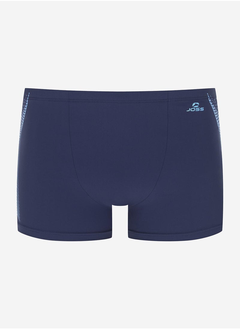 Joss Joss Men's Swimming Trunks-Shorts Blue/Light Blue – Recycled Polyamide, Aquaforce Fabric with Lycra XtraLife, Chlorine & Seawater Resistant, Adjustable Fit  - Image 5