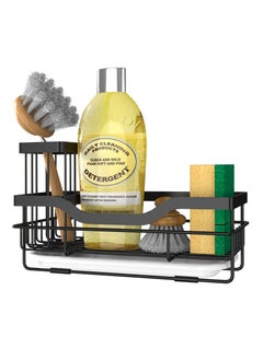 Excefore Kitchen Sink Sponge Holder, Sink Tray Drainer Rack, Punch-free Dry Kitchen Sink Organizer, Storage Kitchen & Home Accessories, Not Including Dispenser and Sponge, Black  - Image 1