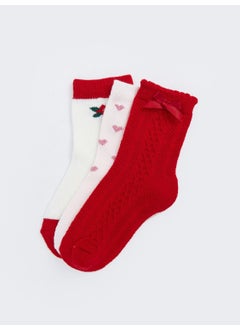 LC WAIKIKI Baby Patterned Baby Girl Socks 3-Pack  - Image 2