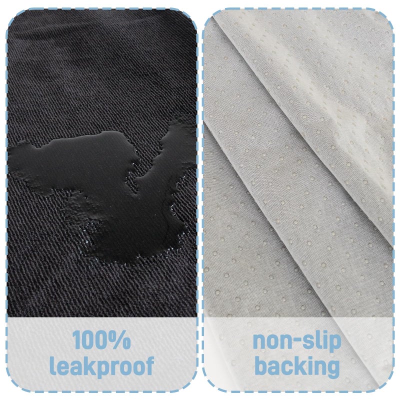 DMS PROTECTOR Waterproof Car Seat Cover Towel, Universal Fit Seat Protector for Cars and Small SUVs Anti-Slip Front Seat Protectors for Gym, Pets & Travel, Black, Machine Washable - Image 2