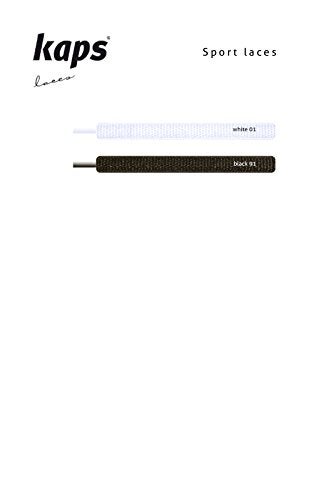 Kaps Oval shoe laces for sports shoes sneakers (90 cm - 36 inch / 91 - black) - Image 2