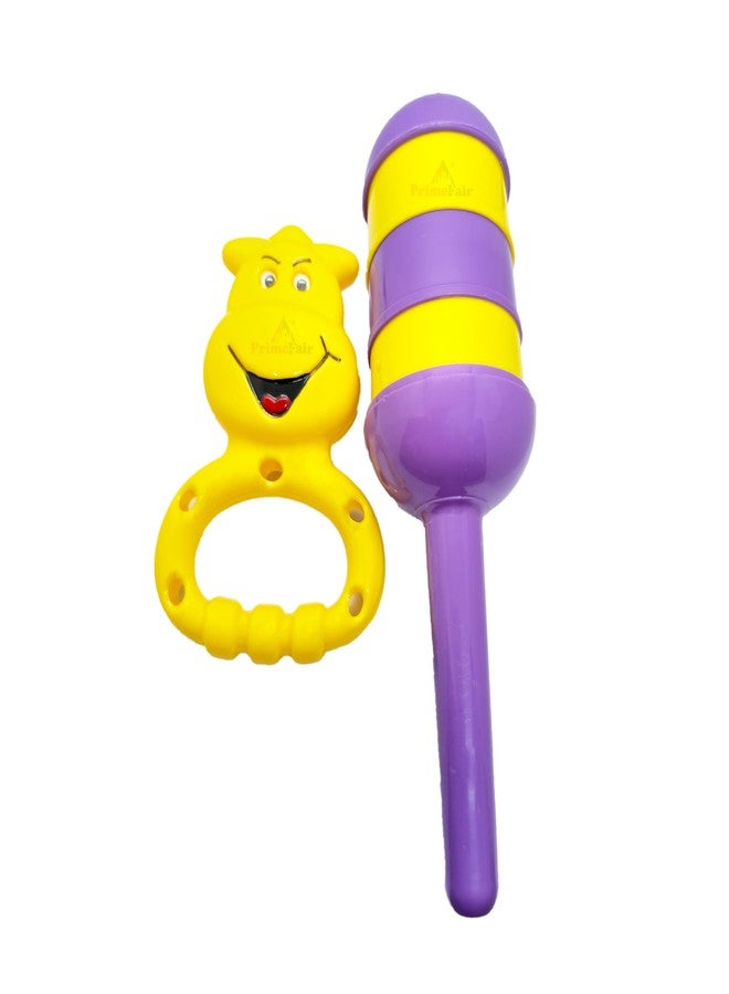 PRIMEFAIR Acrylonitrile Butadiene Styrene (Abs) Baby Newborn Toys Rattle Set 2, Musical Instruments For Babies 3+ Months New Borns, Baby,Kid (Multi Color) (New-C_2024) - Image 4