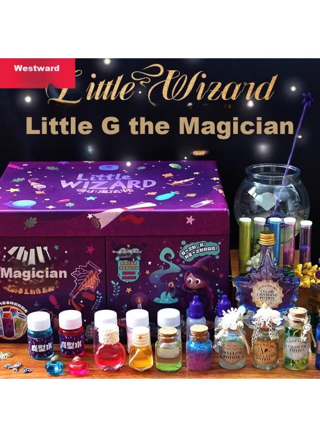 WEST Xixia Children's Diy Magic Gift Box, Magic Potion Bottle Toy, Magician Science Experiment Deluxe Version, Birthday Gift For Girls - Image 1