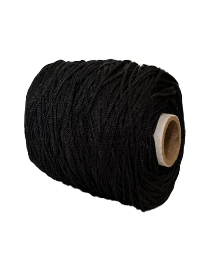 Crochela 2 MM Nylon Macrame Cord/Thread/Dori (Purse Thread) (200 Grams | 150 Meters) for Jewellery Making, Bags, Bracelet and Many Other DIY Crafts (Black) - Image 3