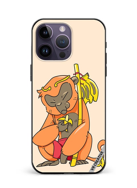 Protective Case Cover For Apple iPhone 16 Pro Sleepy Monkey Design Multicolour