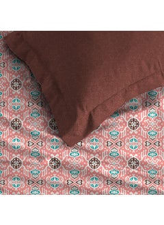 Trident Trident Queen Bedsheet, 120 Thread Count 100% Cotton 3-Piece (1 Bedsheet and 2 Pillowcovers) Super Soft, Moments Collection-Iceland Orange  - Image 4